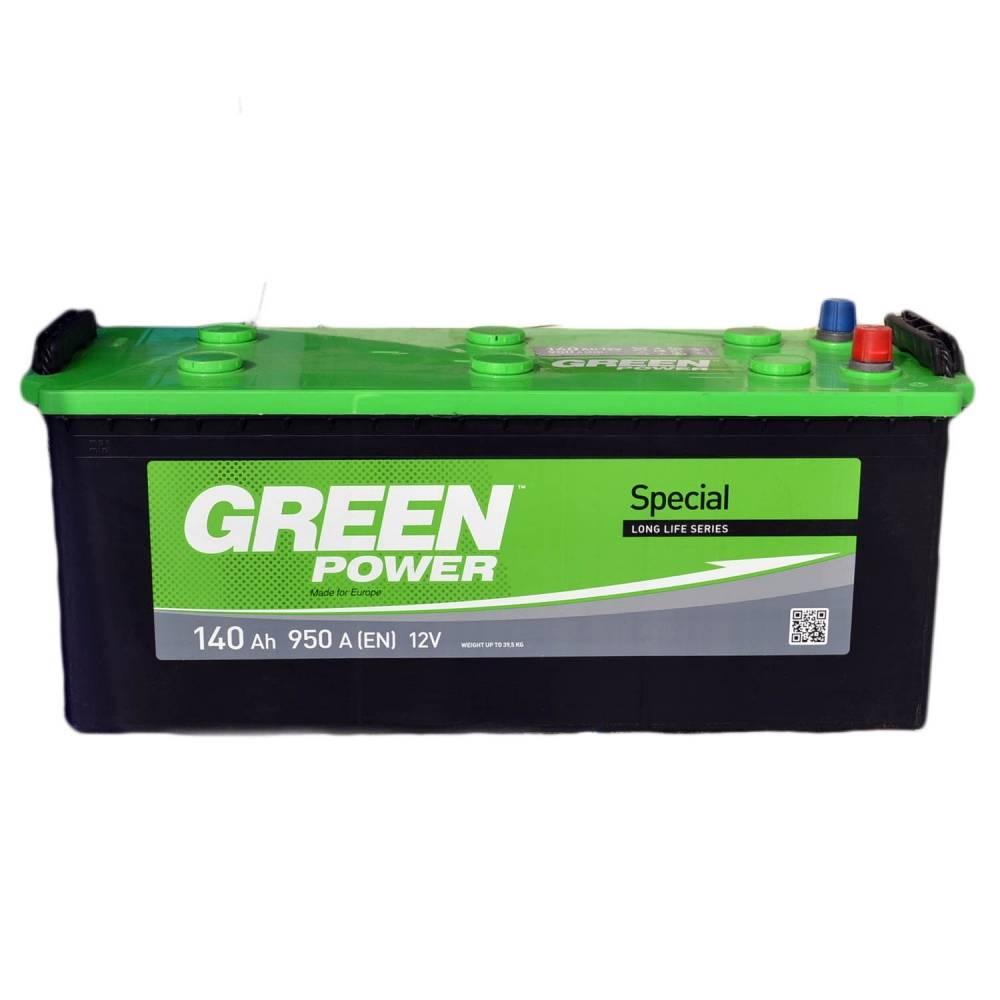 Акумулятор GREEN POWER Standart 140Ah бокова(+/-) (950EN) (д513*ш189*в223)